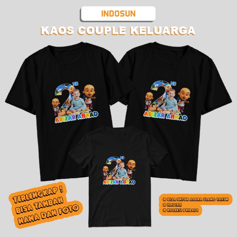 Baju Kaos Ulang Tahun Keluarga / Baju Kaos Ultah Keluarga / Kaos Ultah Anak Custom Nama Dan Foto / A
