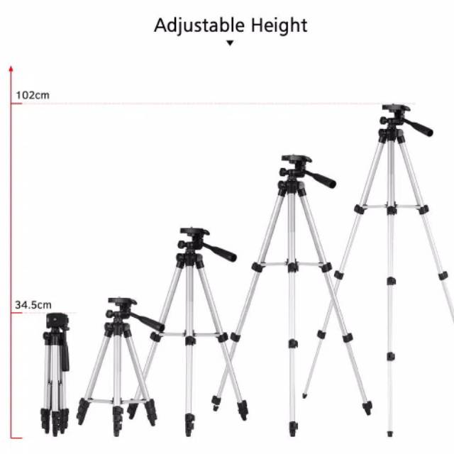 TRIPOD 3110/3118 Handphone HP Holder Kaki 1 Meter