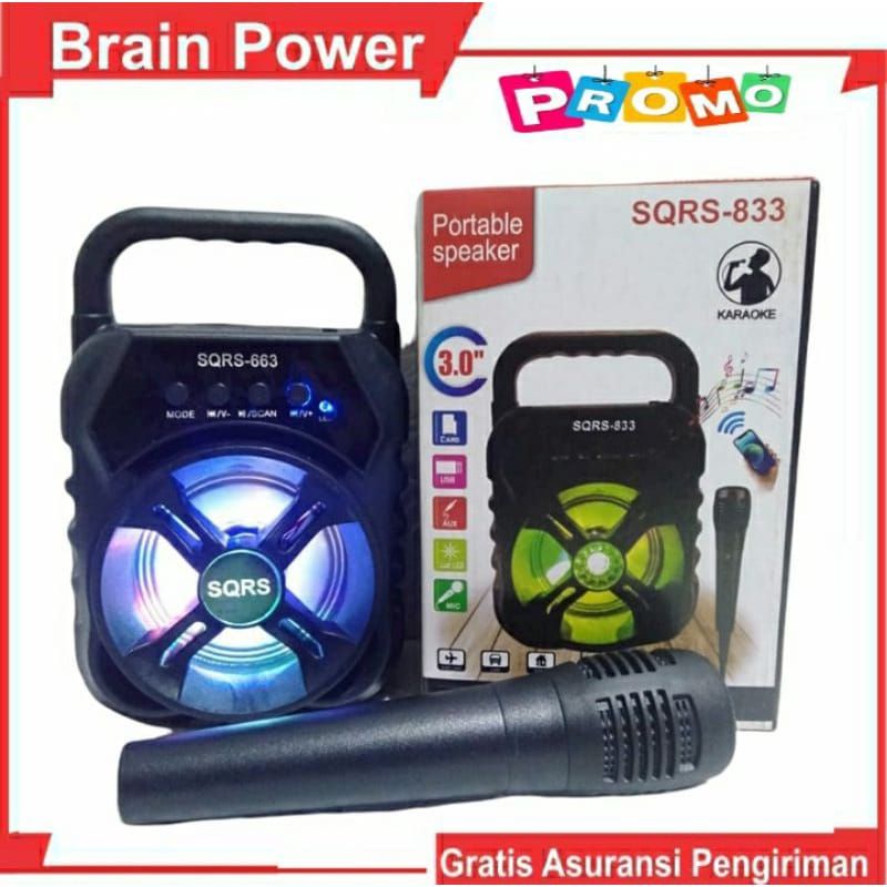 COD-Speaker Karaoke Bluetooth Plus Mic/USB/Flashdisk/Radio Fm