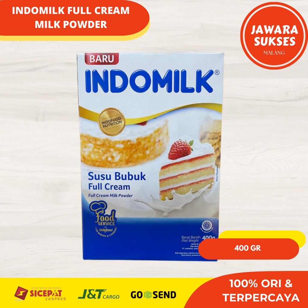 

Indomilk Full Cream 400gr | Milk Powder | Susu Bubuk Kue