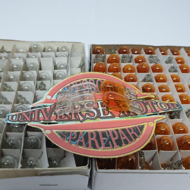 Bohlam Senja T10 Bening Atau Warna Per 10 Pcs