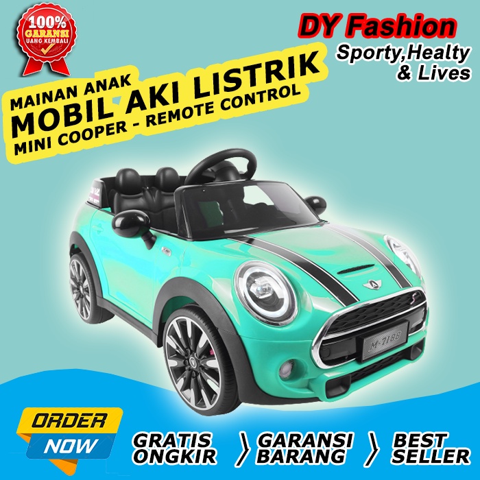 Mobil listrik Mini cooper SP66 Mainan mobil mobilan anak aki remote control remot laki laki cewek