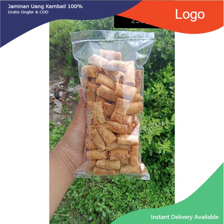 

Snack jajan sumpia rasa abon udang