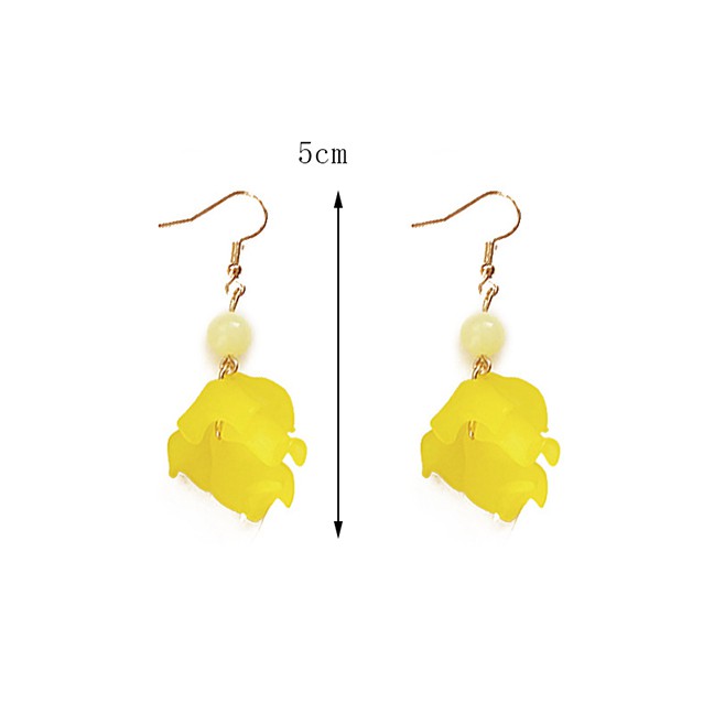 LRC Anting Gantung Fashion Multi-layer Petal Earrings F6538X