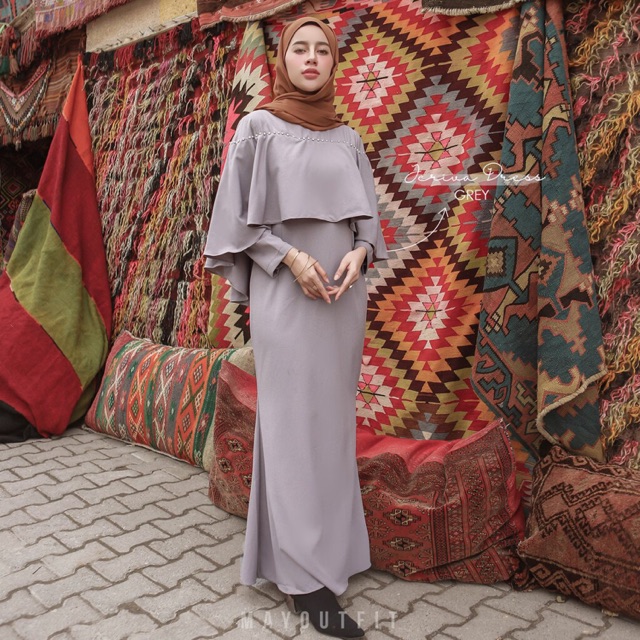 Jeriva Dress Grey by mayoutfit