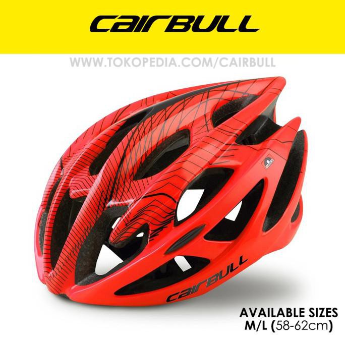 Helm Sepeda Cairbull mtb ultralight ventilation aerodynamics- ORIGINAL - Orange