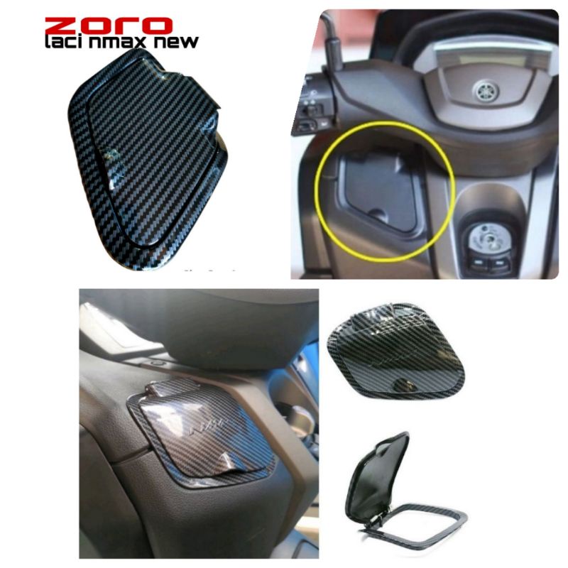 COVER TUTUP LACI NMAX NEW 2020 - 2022 TUTUP BAGASI NMAX NEW CARBON
