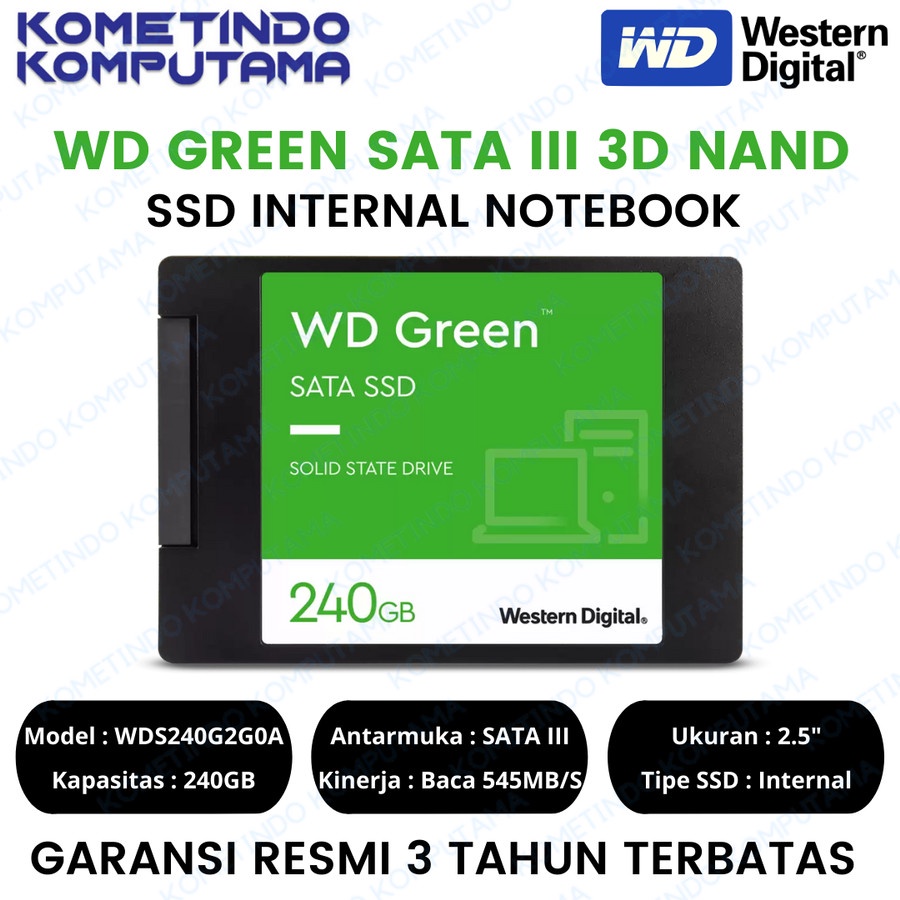 SSD WD GREEN 240GB SATA3 3D NAND / WD Green SATA III SSD 2.5&quot; 545MB/s