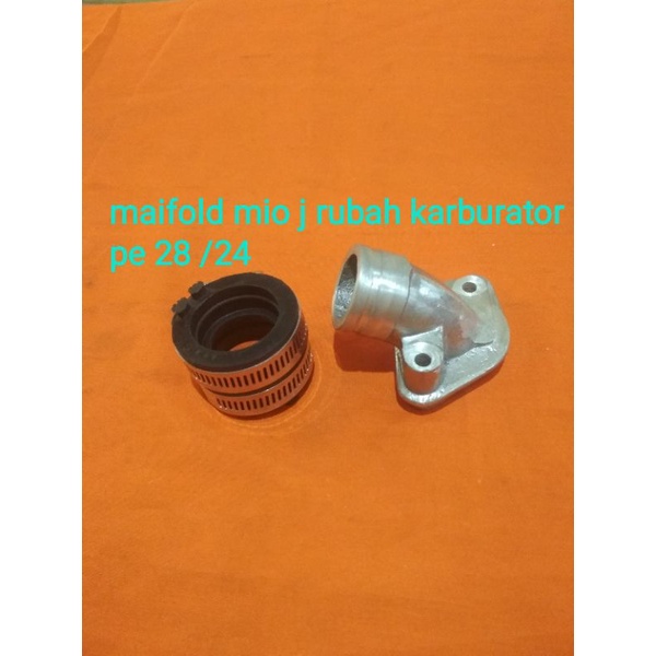 Manipol intake, intek mio j injeksi rubah karburator pe24 pe28 pe32 mio karbu