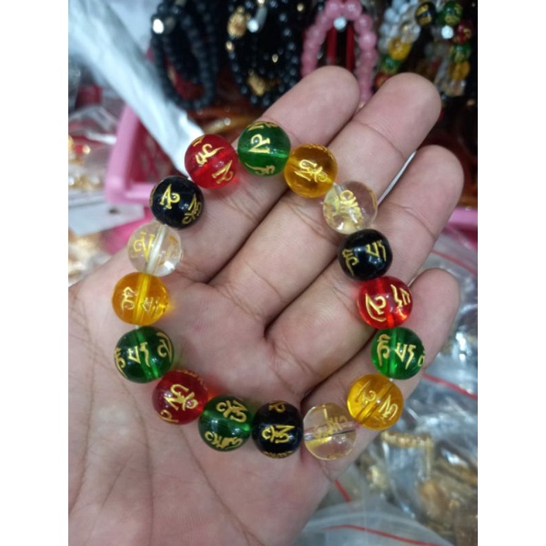 Gelang Batu Giok Mantra Budha Asli Original Gelang Pria Atau Wanita