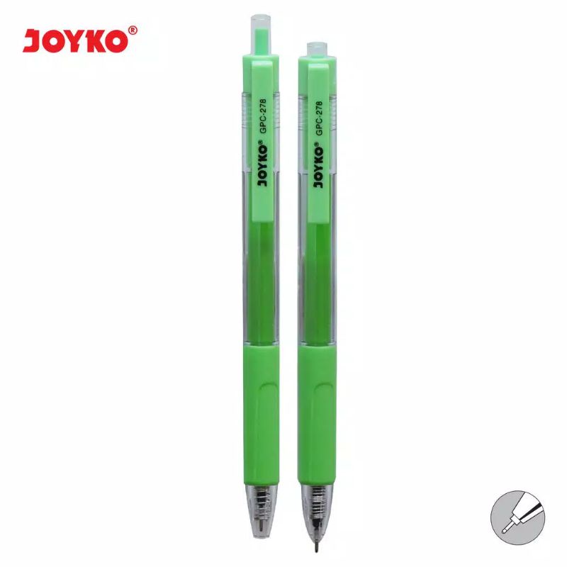 Color Gel Pen Pena Jel Warna Joyko GPC-278 8 Warna 0.5 mm-2