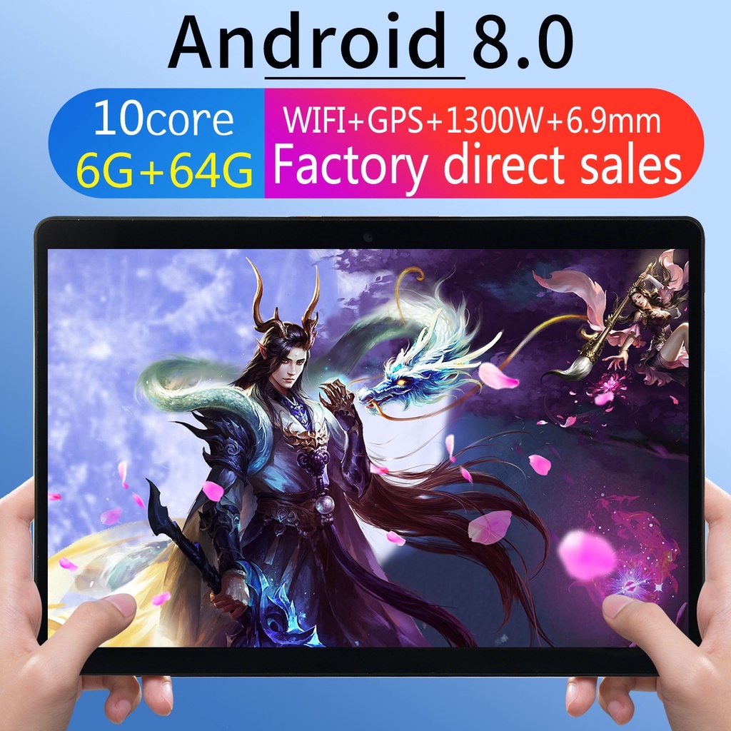 2021 Baru Tablet PC HD10 10.1 inch Drawing Tablet With PenOriginal 4G 5G Android 12GB 256GB Tablet Android Dual Sim Card Supported COD 12GB+512GB