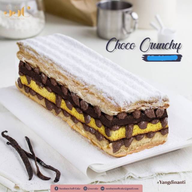 Snowcake choco crunchy by. Zaskia sungkar SSC surabaya