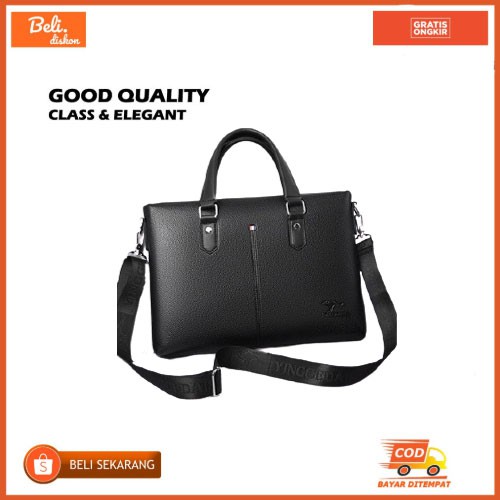 Dada Tas Handbag Polo Anti Air Selempang K8B0 Polos Waistbag Pinggang Original Canvas Laki Laki Wate