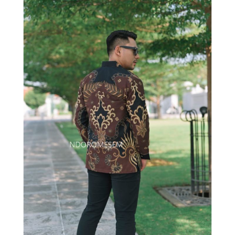 Batik krisnamukti coklat katun halus furing