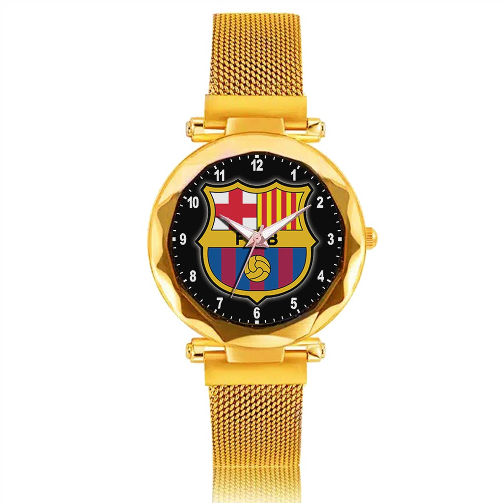 Jam Tangan Wanita Custom - FC BARCELONA 2 Free Box &amp; Batre Cadangan