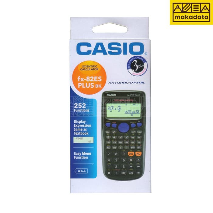 

Dijual CASIO FX-82 ES PLUS SCIENTIFIC CALCULATOR | SAINS KALKULATOR Elegan