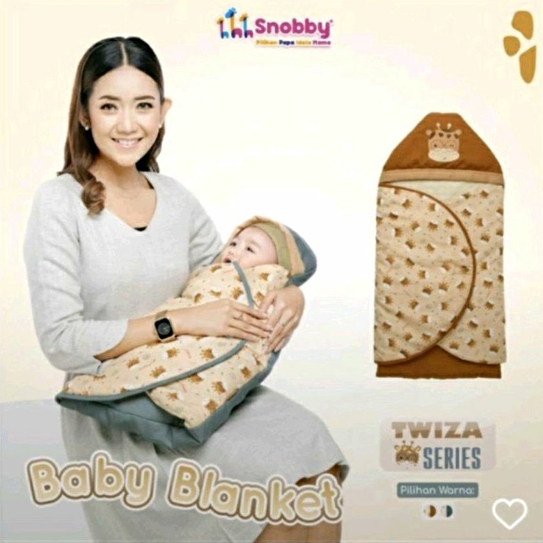 Selimut Bayi Snobby Baby Blanket Twizza | Artsy | Summit | Selimut Bayi Newborn | Selimut Top Bayi Series