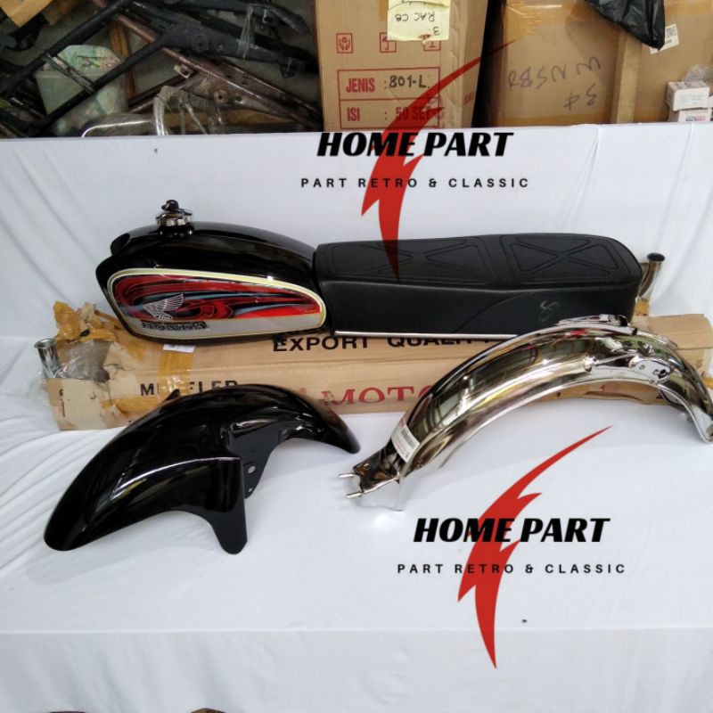 BODY SET CB CB 100 HEMAT WARNA HITAM MERAH