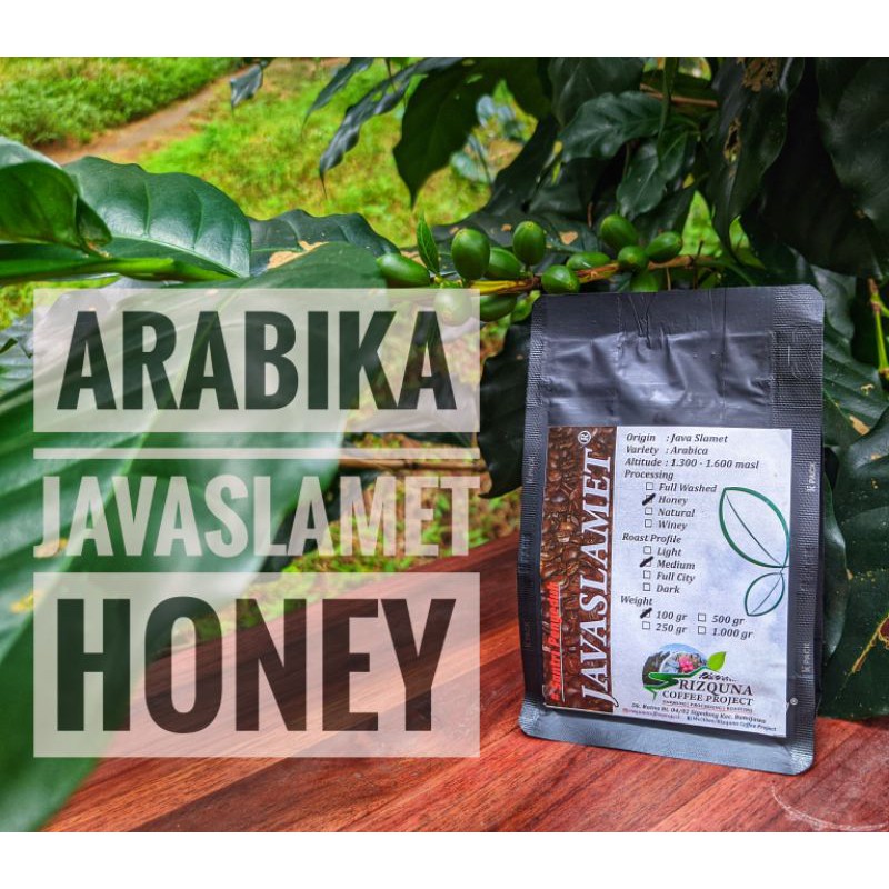 

Kopi Arabica Honey Javaslamet 100-250gr