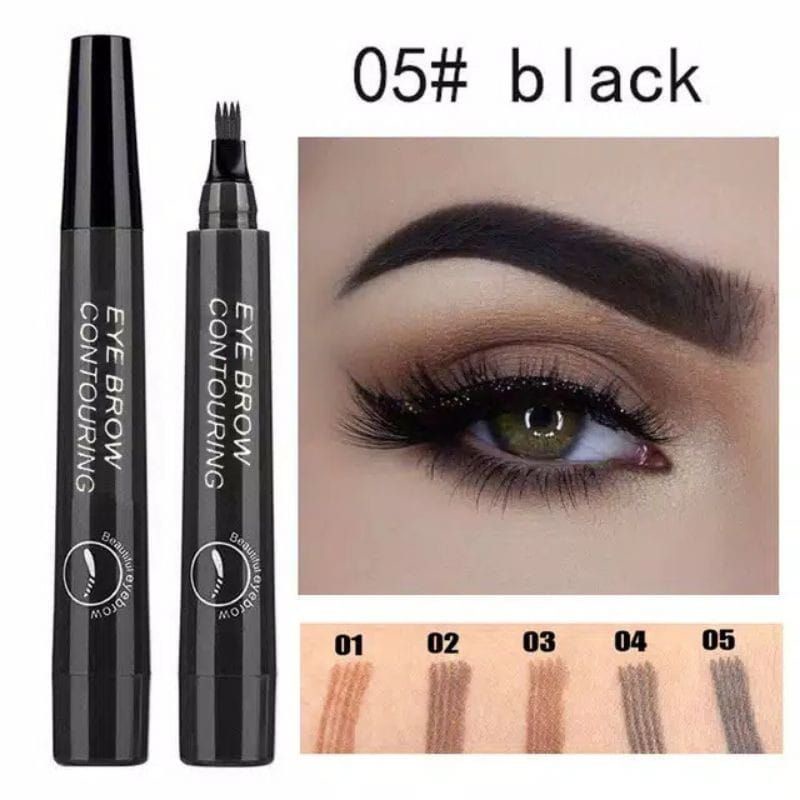 Medan Termurah Anti luntur waterproof Longlasting Pensil alis gerigi eyebrow Contouring pencil eyebrow