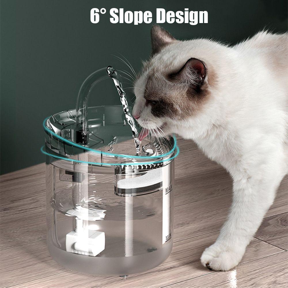 Solighter Pet Water Dispenser Sirkulasi Otomatis Cerdas 2L Mangkuk Minum