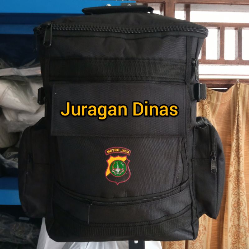 TAS RANSEL BKO HITAM POLRI BRIMOB SABHARA JATAH POLDA METRO