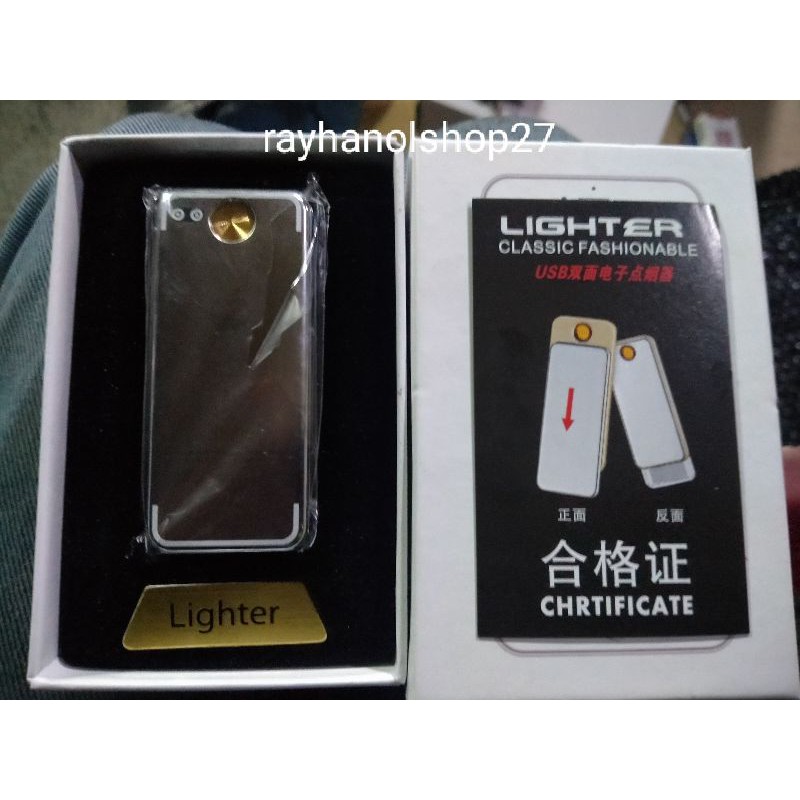 NEW!! KOREK API ELEKTRIK U S B MOTIF IPHONE MEWAH ELEGAN TAHAN LAMA MUDAH DI GUNAKAN