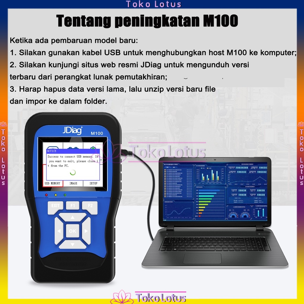 [COD] JDiag m100 Scanner injeksi Scaner Motor Injeksi,OBD2 Diagnosis Kesalahan, DTC, ABS  Motor HONDA YAMAHA &amp; OBD2 diagnosis tool jdiag m100