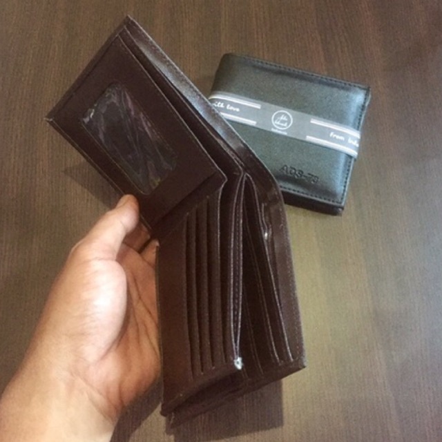 DOMPET pria model 3 dimensi atau 3 ruang bulak balik, bahan kulit PU lokal #dompet #dompetpria #dompetcowok #dompetkeren