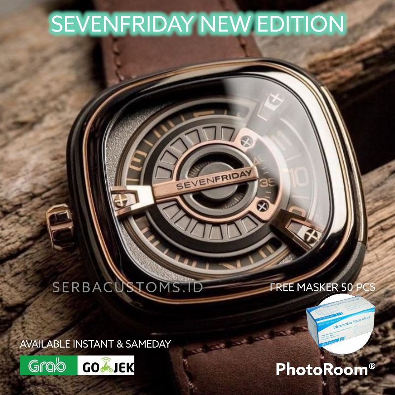 Premium (RRW) SevenFriday Jam Tangan Pria Seven Friday SF-M3/01 Stainless Ukuran 45MM Distributor