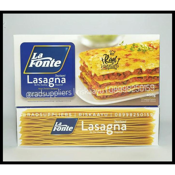 

HOT SALE La Fonte Instant Lasagna 450gram, Best Seller ! Best Price !! ;) terjamin