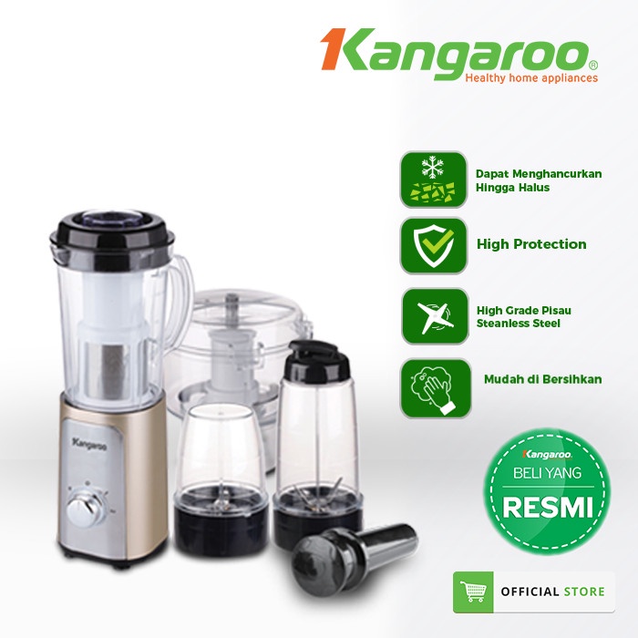 Blender Mulitifungsi Kangaroo KG4B5 Blender Grinder Chopper Smoothie