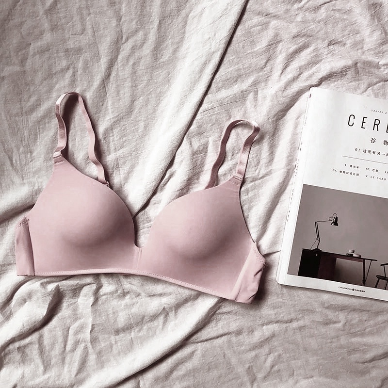 RV® Bra Sport Wanita BH Push Up Bra Tanpa Kawat Underwear Seamless 1043-DARK PURPLE