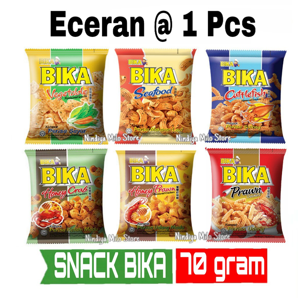 

Snack Malaysia Bika Seafood, Honey Crab,Prawn, Cuttlefish 70 gram