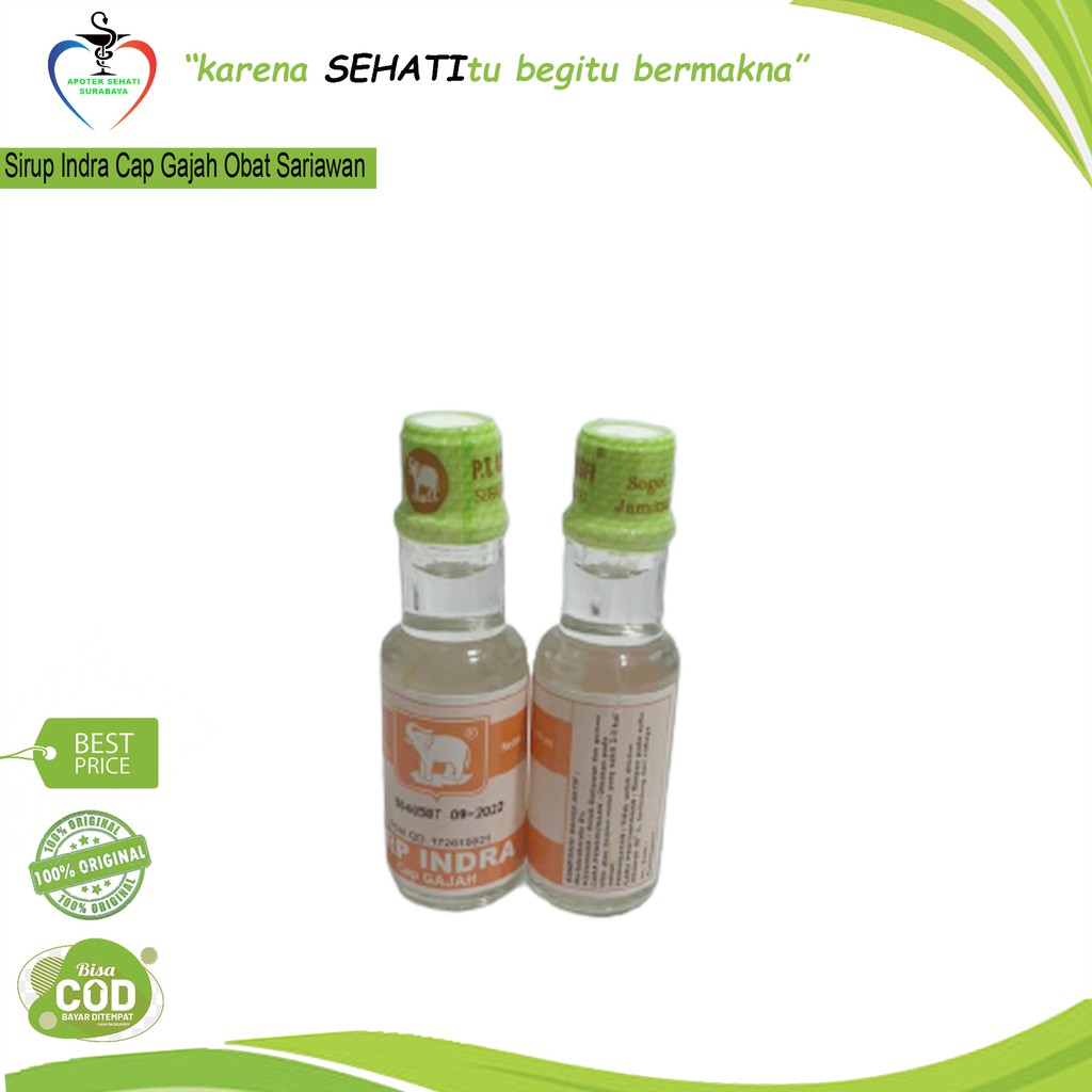SIRUP SIROP INDRA CAP GAJAH OBAT SARIAWAN ANAK BAYI