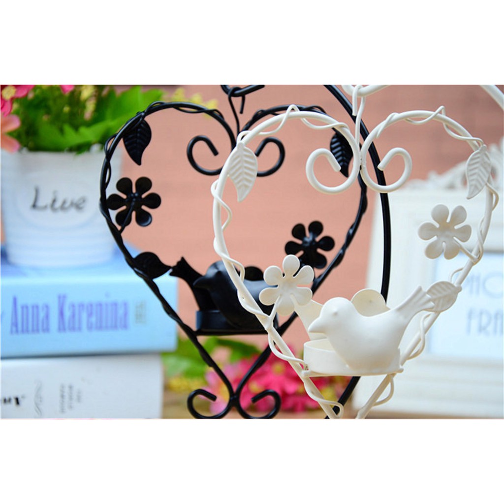 Love Bird Candle Holder Lantern / Tempat Lilin Lentera Atomaterapi Hati