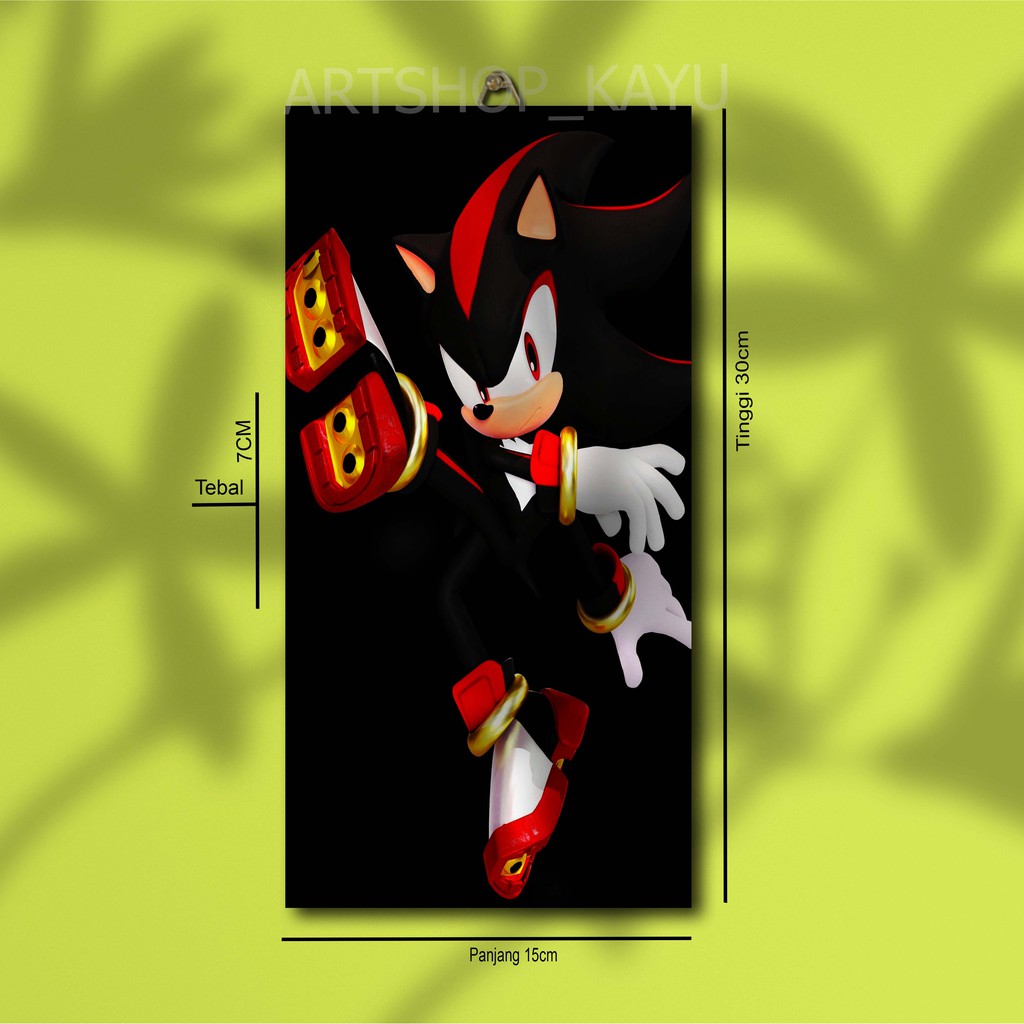 SONIC Hiasan dinding Hiasan Kamar Poster Kayu Pajangan Rumah/ dekorasi dinding / Walldecor