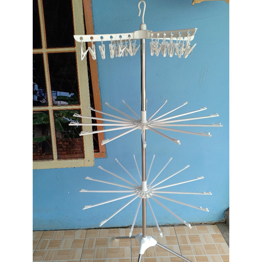 jemuran menara / Hanger Baju/Jemuran Baju Lipat/Gantungan Baju Jemuran, SHENAR