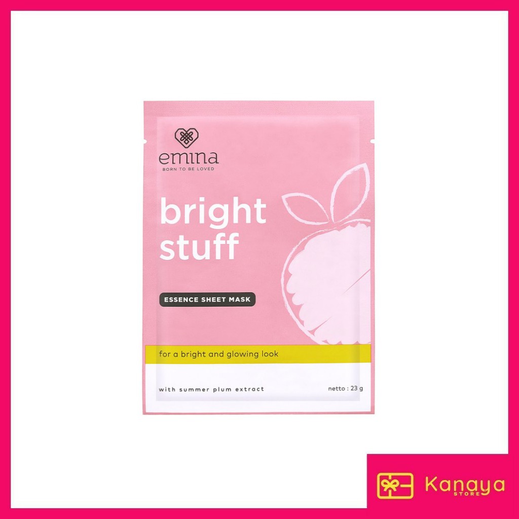 (BISA COD) Emina Bright Stuff Essence Sheet Mask