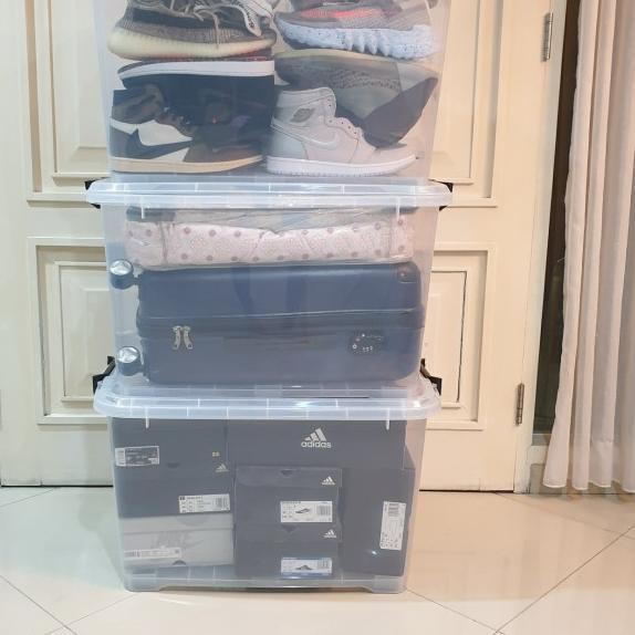 ✥ Container Box Ezy Cb 130 L Bening Transparan Vindo Biggy ◄