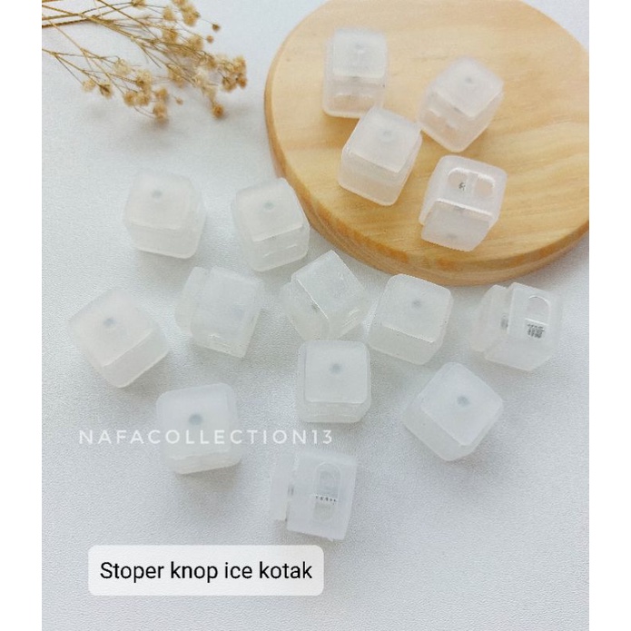 Stoper Knop ice warna clear