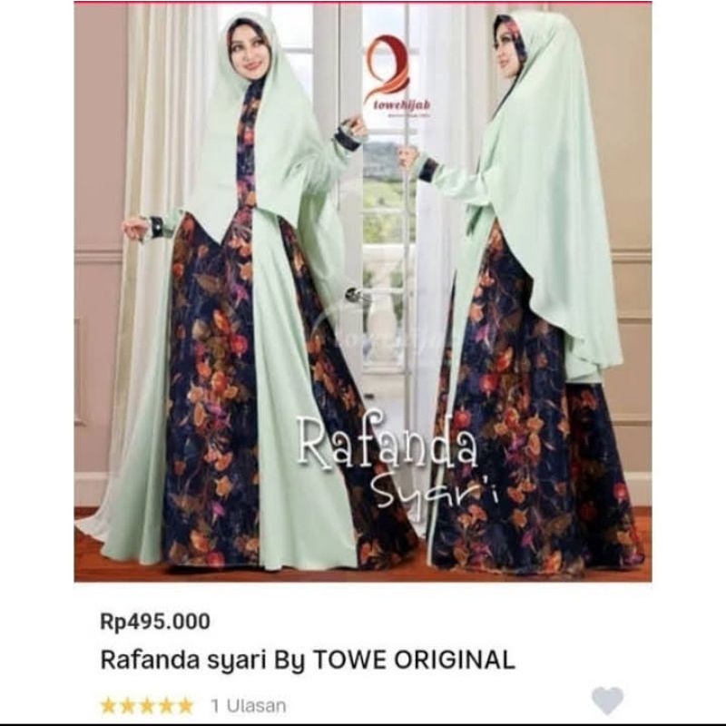 preloved gamis bukan qnanz / set syar'i bukan atelier