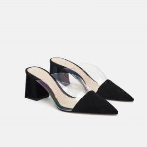 SEPATU WANITA | ZARA VYNIL MULES HEELS ORI PREMIUM IMPORT