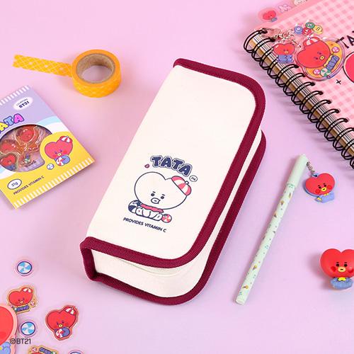 OFFICIAL BT21 CANVAS PEN POUCH [JELLY CANDY]