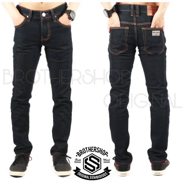 Skinny Celanajeans Celanapanjang Celanapria BH913 CELANA JEANS PRIA HITAM SLIMFIT SOBEK SOBEK COWOK