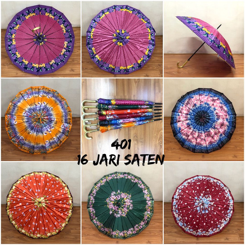 Payung 401 16 Jari Saten