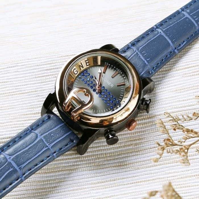 COD JAM TANGAN WANITA ANALOG FASHION AIGNER KULIT TANGGAL 04