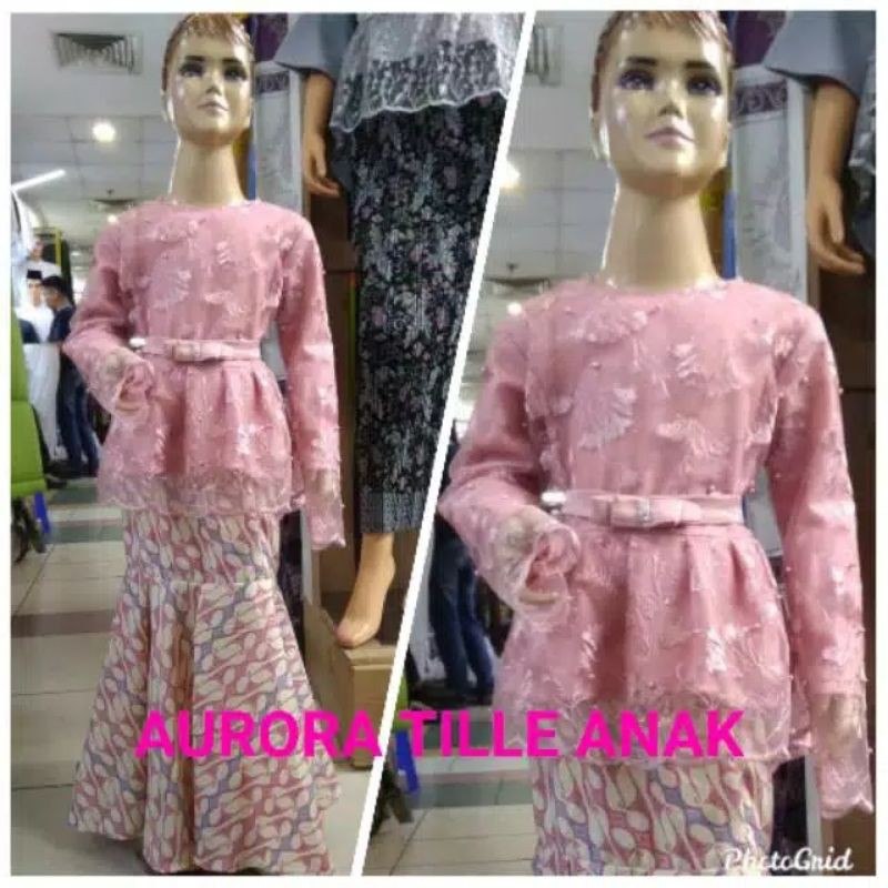 NEW SET AURORA ANAK TULLE/KEBAYA MODERN/KEBAYA LUCU