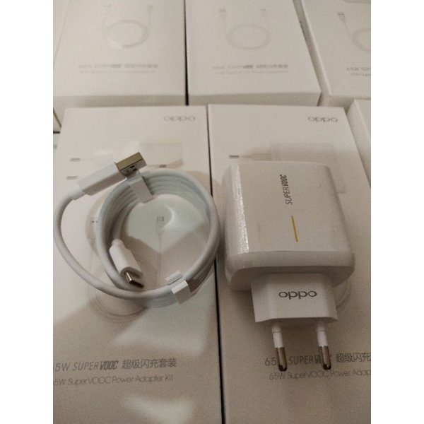 OPPO.RENO 5 CHARGER ORIGINAL SUPER VOOC .65W. BERGARANSI